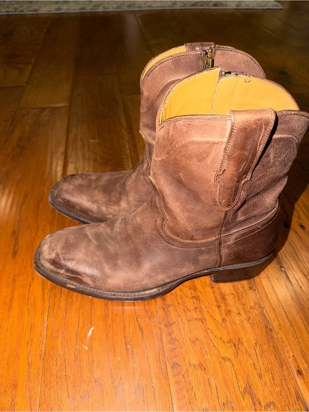 freebird Men's Brown Leather Pull-On Western Boots